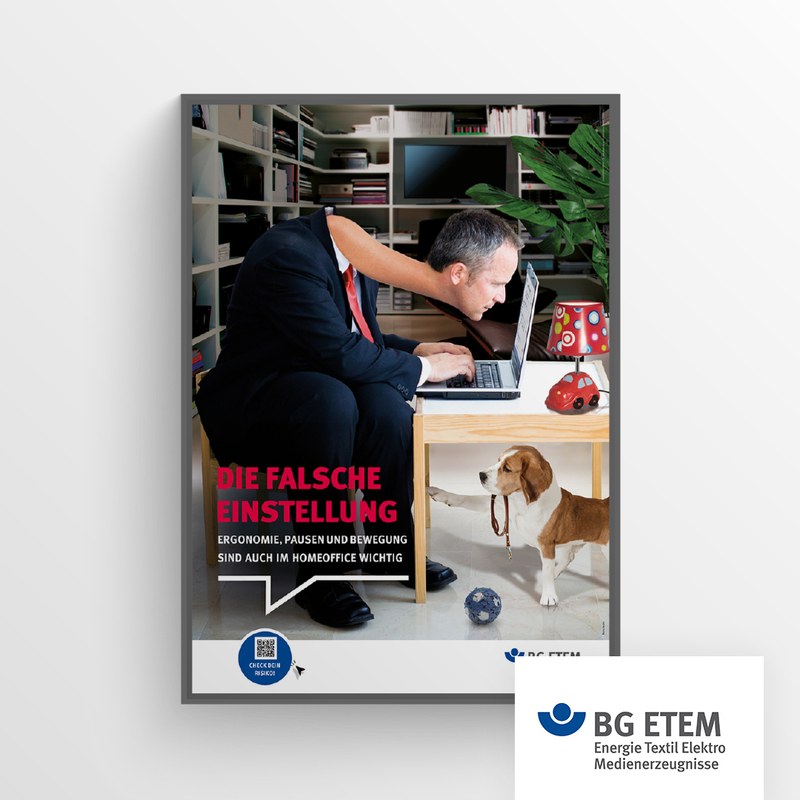 Die falsche Haltung Grafik Poster