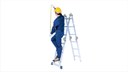 Arbeit auf der Leiter