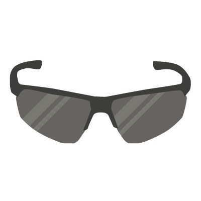 dunkle Sonnen- und UV-Schutz-Brille